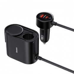 Distribuitor auto priză brichetă 30W (negru)