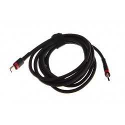Cablu pentru încărcătoare USB-C la USB-C Baseus Cafule, QC 3.0, PD 2.0, 100W, 5A, 2m (roșu-negru)