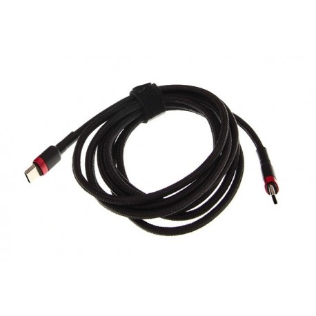 Cablu pentru încărcătoare USB-C la USB-C Baseus Cafule, QC 3.0, PD 2.0, 100W, 5A, 2m (roșu-negru)