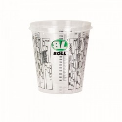 Recipient din plastic cu gradație - capacitate 2,24 L (scară gradație până la 1,9 L) / Boll