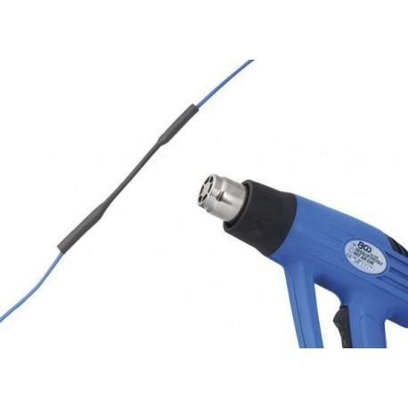 Tub termocontractabil, 5,0 mm, 6 m, negru