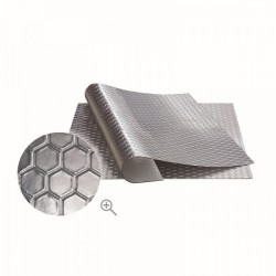 Mată fonoabsorbantă autoadezivă 50 x 50 cm cu aluminiu / fagure / Boll