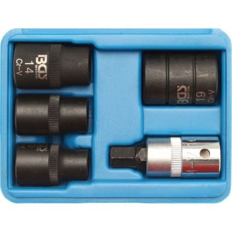 Set de chei hexagonale cu 5 laturi, 5 bucăți