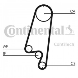 Curea de distribuție Opel 1,8-2,0 CT_733