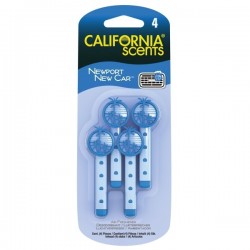 Bețișoare parfumate California Scents pentru ventilație - Newport New Car (4 buc.)