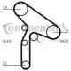 Curea de distribuție Renault/Mitsubishi 2,2D/2,5D 163 dinți ZRK 1297