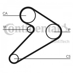 Curea de distribuție Mitsubishi 2,3/2,5D MD134377
