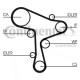 Set distribuție VW 1.6 TDI/2.0 TDI Audi/Seat/Skoda 13- VKMA 01278