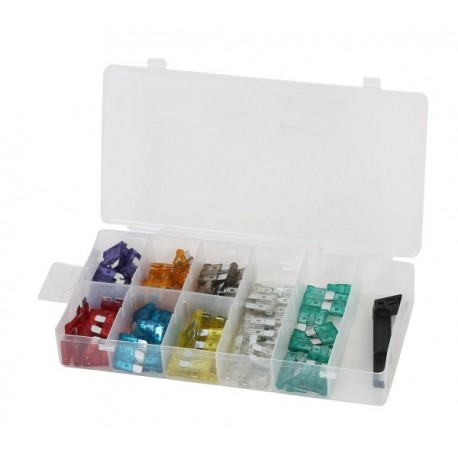 Set siguranțe standard, 97 buc: 3A, 5A, 7.5A, 10A, 15A, 20A, 25A, 30A OK031005