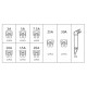 Set siguranțe standard, 97 buc: 3A, 5A, 7.5A, 10A, 15A, 20A, 25A, 30A OK031005