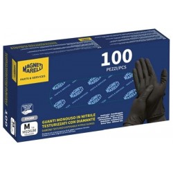 Mănuși nitril negre mărimea L 100 buc.