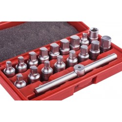 Set chei pentru dopuri de ulei, 3/8, 18 bucăți OK020662