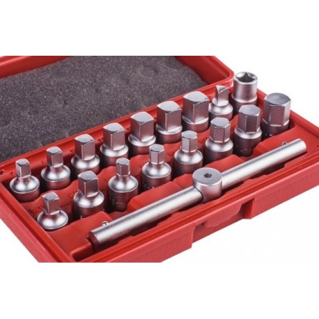 Set chei pentru dopuri de ulei, 3/8, 18 bucăți OK020662