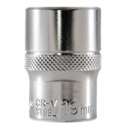 Cheie tubulară 1/2 19 mm hexagonală cu 6 colțuri OK012619