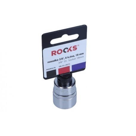 Cheie tubulară 3/8 18 mm hexagonală cu 6 colțuri OK012671