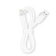 Cablu pentru încărcătoare USB-A la Lightning Exc Whippy Pro, 0.9m, alb