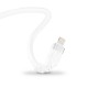 Cablu pentru încărcătoare USB-A la Lightning Exc Whippy Pro, 0.9m, alb