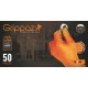 Mănuși de protecție nitril GripPaz 246 portocalii (set 50 buc) 240 mm 8,0 gr mărime M