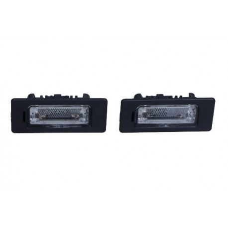 Lampă iluminare număr înmatriculare Audi A1, A4, A6, A7, Q5, TT, Skoda Fabia II, Yeti, VW Passat 03.05- Set/Stânga LED 8T0943021