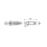 Aerator frână M8 x 1 S9 lungime 33,5