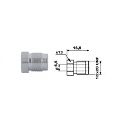 Capăt conductă frână 1/2" x 20 UNF