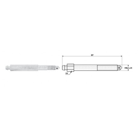 Aerator frână M8 x 1,25 S9 lungime 87
