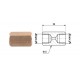 Conector conducte frână interior 1/2x20 SF + interior 1/2x20 SF