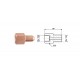 Conector conducte frână interior M 10X1 DF și exterior M 10X1 SF