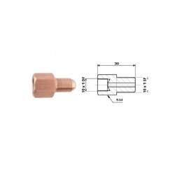 Conector conducte frână interior M 10X1 DF și exterior M 10X1 SF