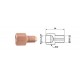 Conector conducte frână interior M 12X1,25 stânga față + exterior M 12X1 stânga față