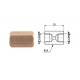 Conector conducte frână interior M 3/8x24 UNF SF + interior M 3/8x24 UNF SF