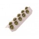 Bec cu filament BAX 12V/1,3W 8,4D verde măsliniu (cu soclu plastic) set 10 bucăți (fără ECE) 0170473000