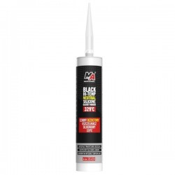 Masa de etanșare (silicon) 290g negru până la 329°C tub / MA Professional