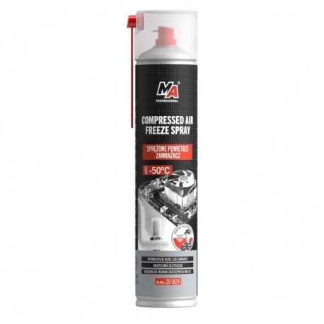 Aer comprimat 600ml / Cu aplicator / Cu efect de înghețare / MA Professional
