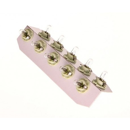 Bec cu filament BAX 12V/2W 8,4D verde deschis (cu soclu plastic) 10 buc. (fără ECE) 0170543000