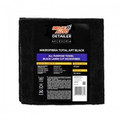 Microfibră Apt Black (Apc - All Purpose Towel) 370g/m² 40x40cm Tăiere Laser / Moje Auto Detailer