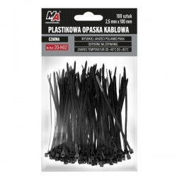 Colier din plastic 2,5x100 (1 pachet 100 buc) negru