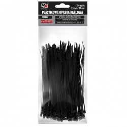 Colier din plastic 2,5x120 (1 pachet 100 buc) negru
