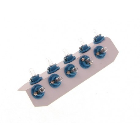 Bec cu filament BAX 12V/1,2W 8,4D albastru deschis (cu soclu plastic) 10 buc. (fără ECE)
