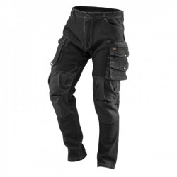 Pantaloni de lucru denim, negri, mărimea XL
