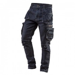Pantaloni de lucru cu 5 buzunare denim, mărimea XL