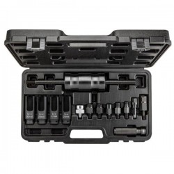 Extractor pentru injectoare cu ciocan inerțial - set de 14 bucăți.