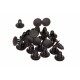 Cleme pentru tapițerie / panouri laterale negru Ford Fiesta 95- / Transit 94-00 (25 buc.) 6725950
