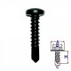 Șurub autoforant universal negru 4.2x19 (100 bucăți)