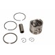 Piston motocicletă Piaggio 4T 50cc 39,8mm set (segmenți, bolt, siguranțe, piston) 21 000 0108