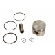 Piston motocicletă Piaggio 4T 50cc 39,8mm set (segmenți, bolt, siguranțe, piston) 21 000 0108