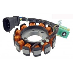 Stator (bobinaj) volant magneto moto. Aprilia/Piaggio 4T 50cc 12 poli 833632 24 635 0082