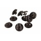 Clips bord / mochetă / tapițerie Opel Astra / Kadett / Vectra / Zafira (10 buc.) 2208843