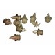 Cleme tapițerie / uși / panouri laterale Ford Focus 1998-2010 (set 10 bucăți) 1070107
