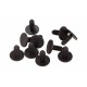Cleme pentru tapițerie / aripi interioare / bord Peugeot / Citroën negru (10 bucăți) 699295